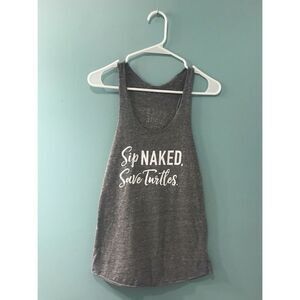 ALTERNATIVE EARTH “Sip Naked Save Turtles” Tank 🐢